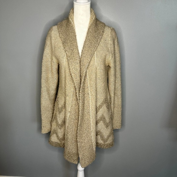 Anthropologie Angel of the North Drape Front Cardigan Size M - Picture 2 of 10